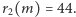 r2(m) = 44. 