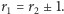r1 = r2± 1.