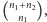 |(n1+n2), n1