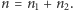 n = n + n . 1 2