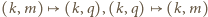 (k, | m) 