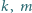 k, | m