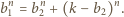 bn1 = bn2 + (k −b2)n. 