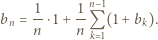  1 1n−1 bn =--⋅1+ --Q (1+ bk). n n k 1 