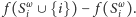  f (Sω∪ {i}) − f(Sω). i i