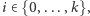 |i∈{0, ...,k},