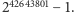  42643801 2 −1.