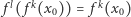  fl( fk(x0)) = fk(x0) 