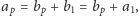 |a = b +b = b + a , p p 1 p 1 