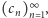  ∞ (cn)n 1, 