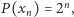 |P(x ) = 2n, n