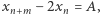 |x −2x = A, n+m n