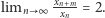 |limn ∞ xnx m-= 2. n