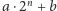  n |a⋅2 + b