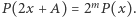 P(2x + A) 