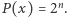 |P(x) = 2n.