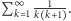 | ∞ --1--. P k 1k k+1