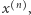  n x ,