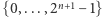 {0,...,2n+1− 1} 