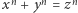  n n n |x + y = z 