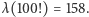 |λ(100!) = 158. 