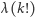 λ (k!) 
