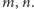 m,n. 