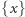| {x} 