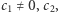 |c1 ≠0,c2, 