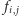 | f i, j 