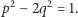 p2− 2q2 = 1. 