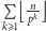 |P ⌊nk⌋ kE1 p 