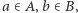 |a∈ A, 