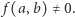 | f(a,b) ≠ 0. 