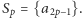 |S = {a }. p 2p−1 