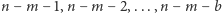 n − m