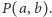 P(a,b).