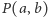 P (a,b) 