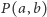 P (a,b) 