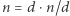 n = d⋅n/d 