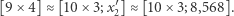 [9 ×4] ≈ [10 × 3;x′] ≈ [10 × 3;8,568]. 2 