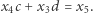 x c + x d = x . 4 3 5 