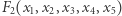 |F2(x1,x2,x3,x4,x5) 
