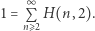  ∞ |1 = PnE2 H(n,