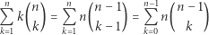 n n n n− 1 n− 1 n −1 Q k( ) =Q n( ) = Q n( ) k 1 k k 1 k− 1 k 0 k 