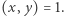 |(x,y) = 1. 