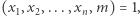 )=1, (x ,x ,...,x ,m 1 2 n 