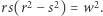 rs(r2− s2) = w2. 