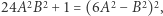 22222 B+1=(6A−B), 24A 
