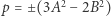 2−2B2) p = ±(3A 